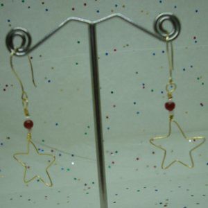Holiday Gold Star Earrings